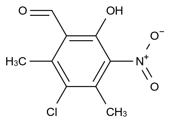 Benzaldehyde, 3-chloro-6-hydroxy-2,4-dimethyl-5-nitro-_109069-74-1